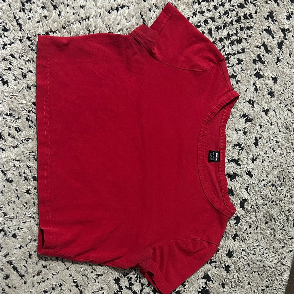 SHEIN Red Mini Skirt
